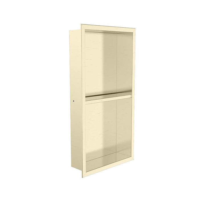 Kartners Shower Niches 12" x 24" Surface Mount Shower Niches with Double Shelf