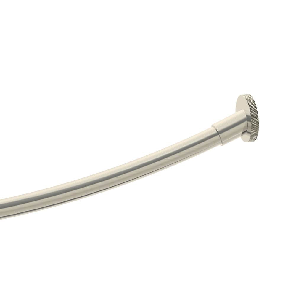 Kartners Circo Knurled Round & Curved Shower Rod