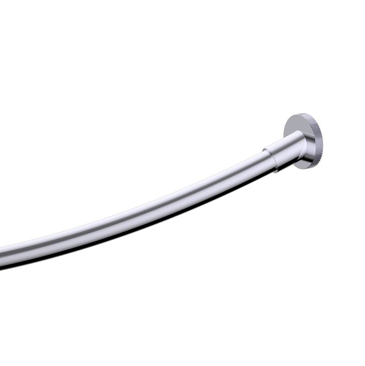 Kartners Circo Knurled Round & Curved Shower Rod