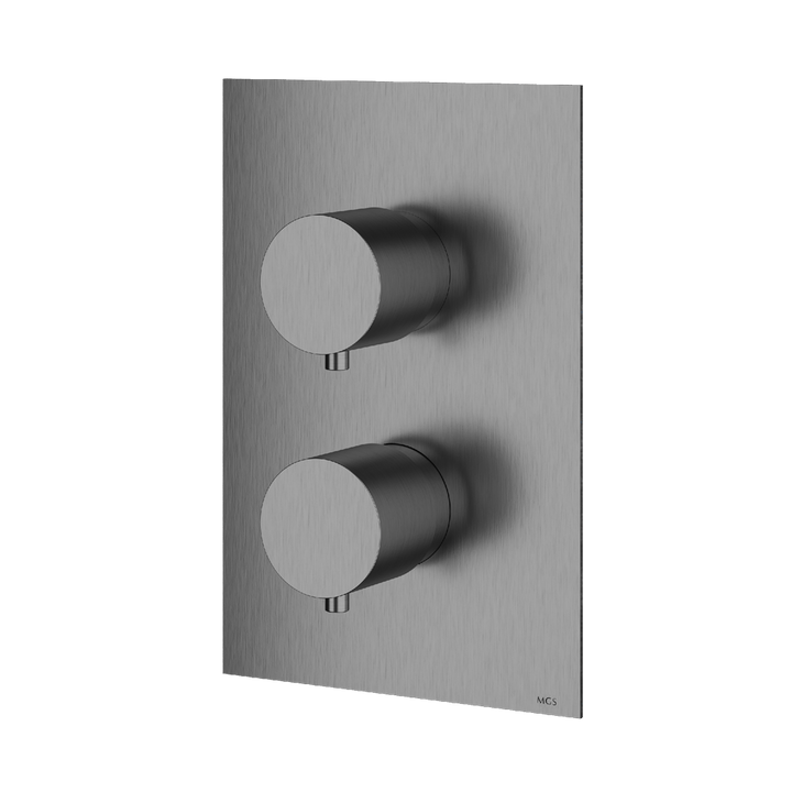 MGS Bagno Minimal Stainless Steel Thermostatic Trim with Volume Control