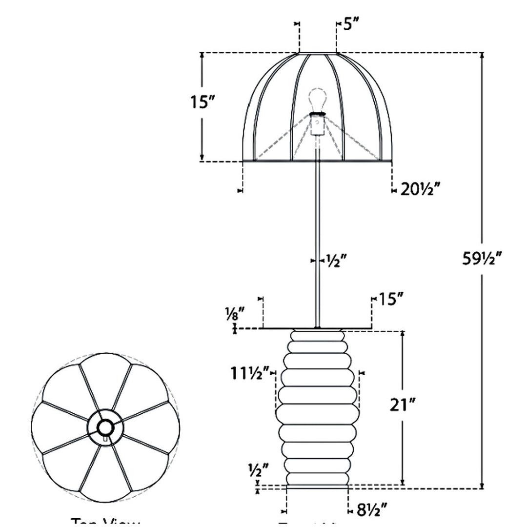 Visual Comfort Signature Phoebe Domed Floor Lamp
