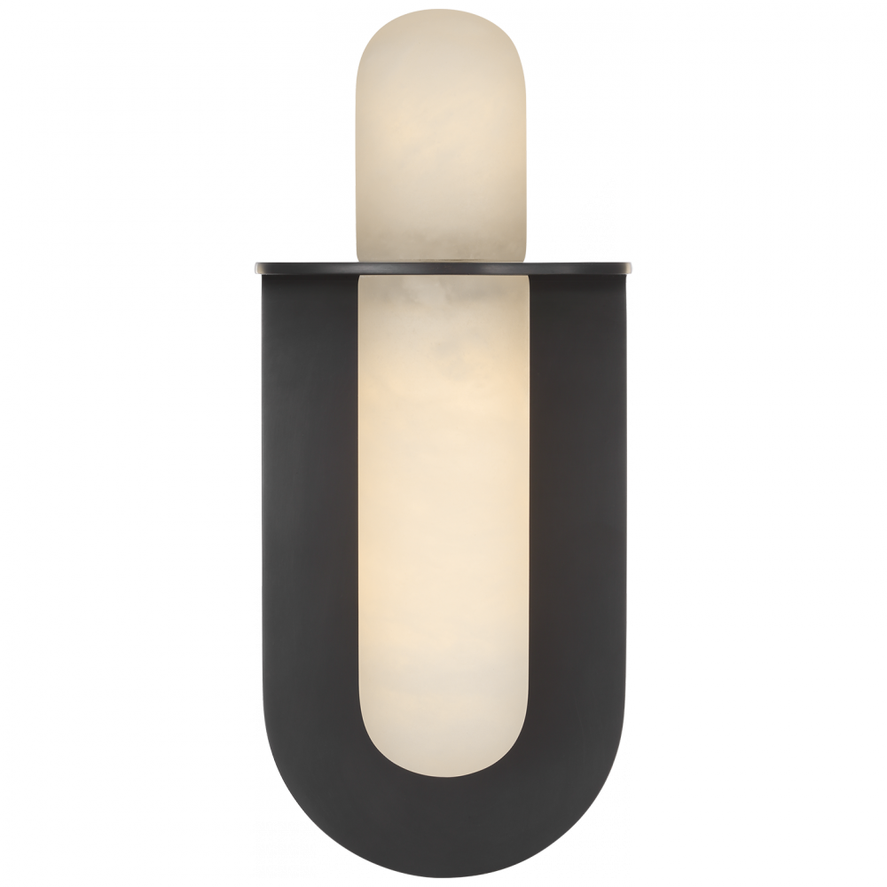 Visual Comfort Signature Fosse Oval Wall Light in Bronze