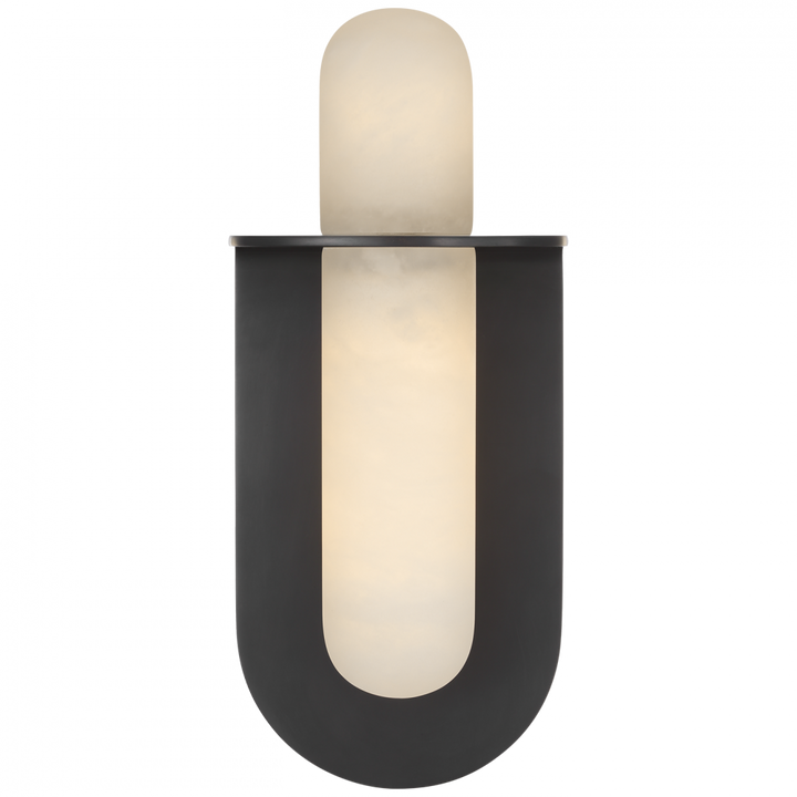 Visual Comfort Signature Fosse Oval Wall Light in Bronze