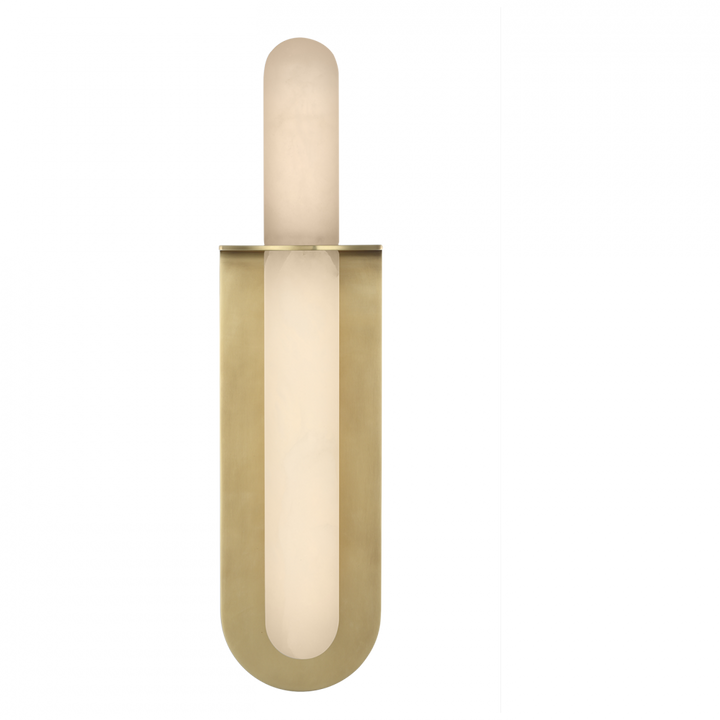 Visual Comfort Signature Fosse Oval Wall Light in Antique-Burnished Brass (view 2)