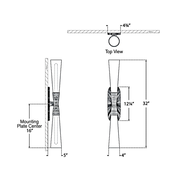 Visual Comfort Signature Utopia Tall Bathroom Vanity Light