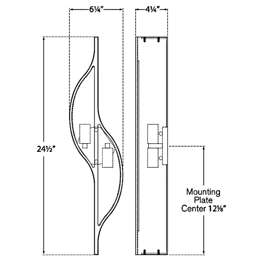 Visual Comfort Signature Avant Curved Wall Sconce