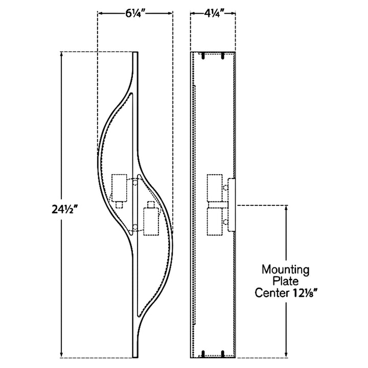 Visual Comfort Signature Avant Curved Wall Sconce
