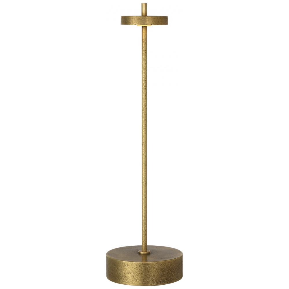 Visual Comfort Signature Sene Rechargeable Table Lamp in Museum Brass