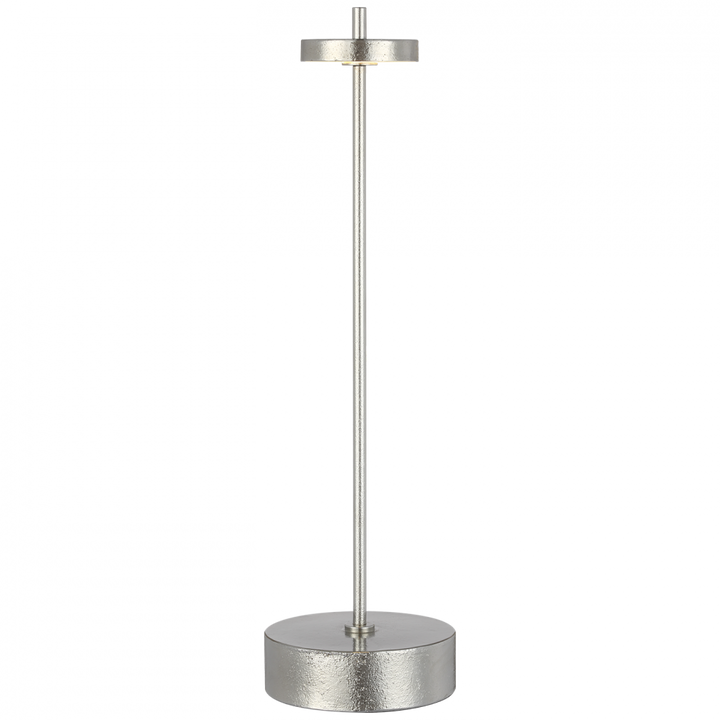 Visual Comfort Signature Sene Rechargeable Table Lamp in Museum Nickel