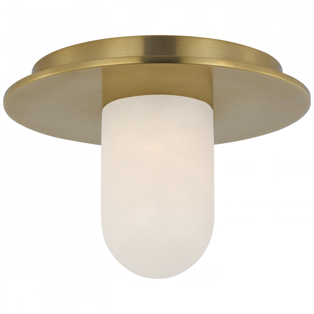Visual Comfort Signature Fosse Ceiling Light in Antique-Burnished Brass
