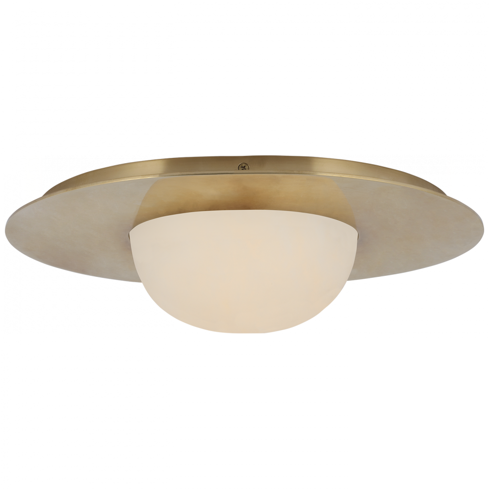 Visual Comfort Signature Fosse Ceiling Light in Antique-Burnished Brass (view 3)