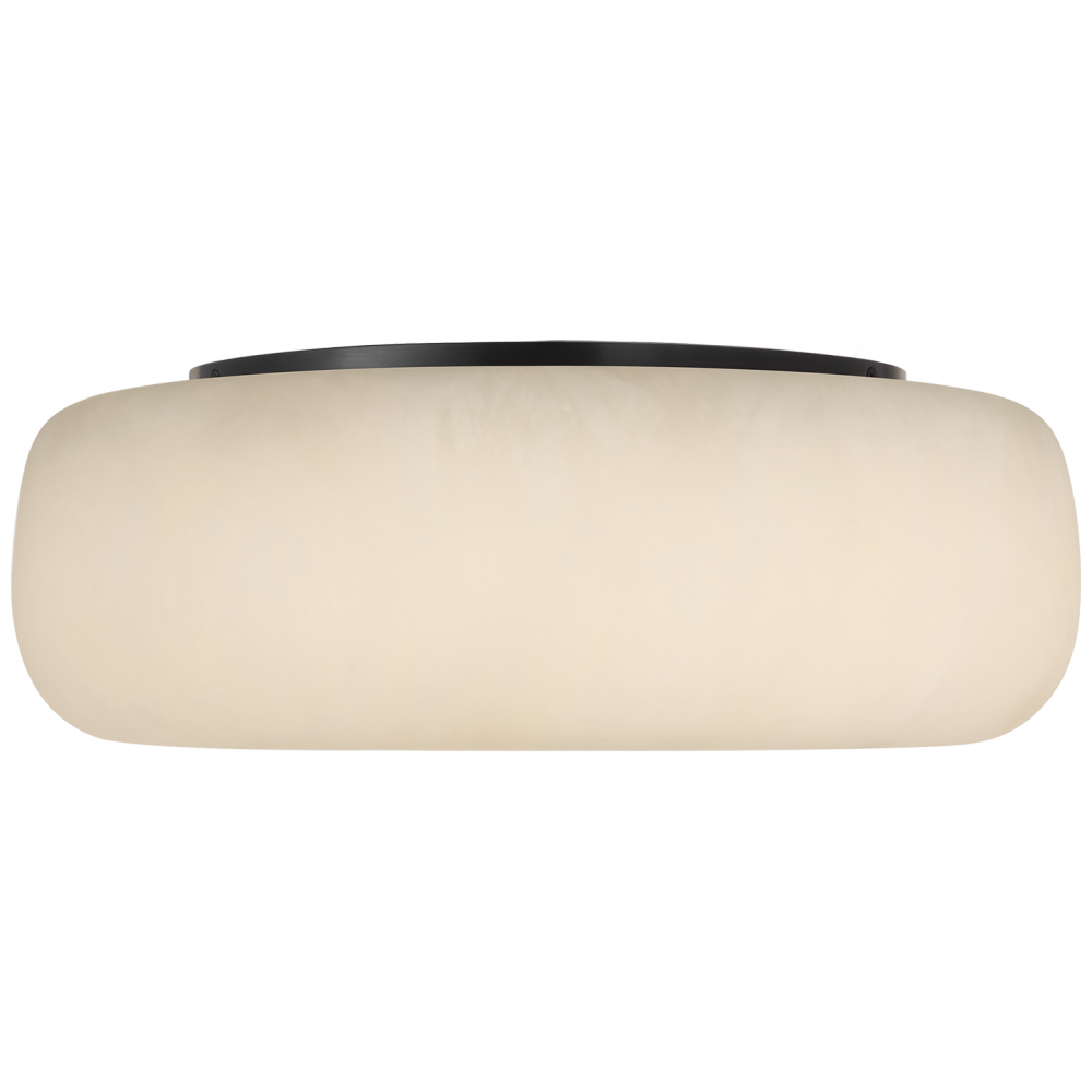 Visual Comfort Signature Formosa Ceiling Light in Alabaster and Bronze