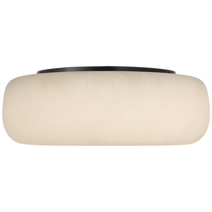 Visual Comfort Signature Formosa Ceiling Light in Alabaster and Bronze