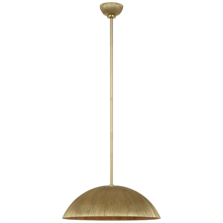 Visual Comfort Signature Utopia Sculpted Pendant in Gild
