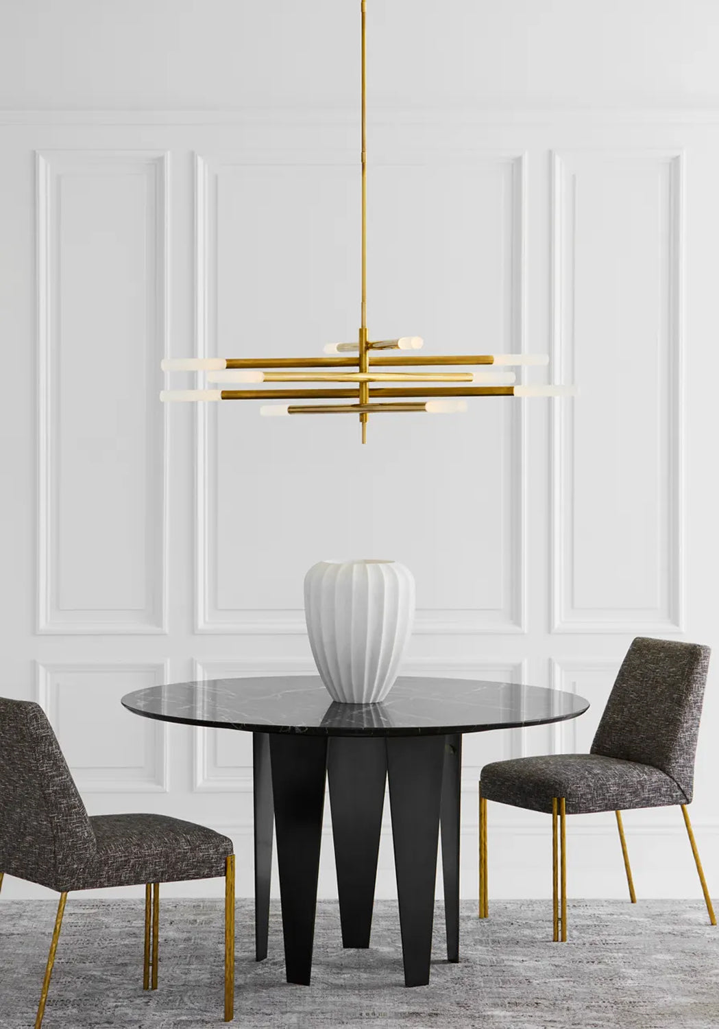 Visual Comfort Signature Rousseau Articulating Tube Chandelier (view 3)