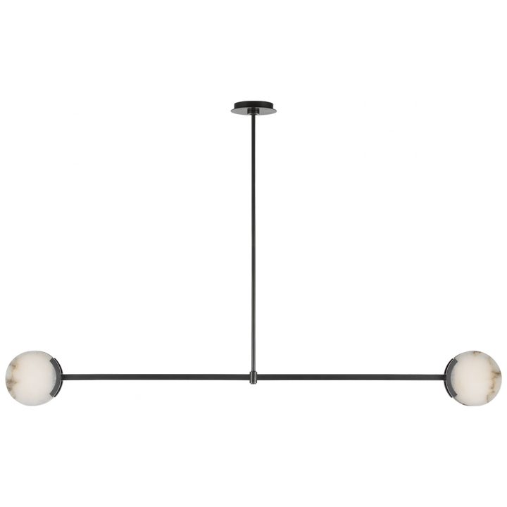 Visual Comfort Signature Melange Linear Pendant in Bronze