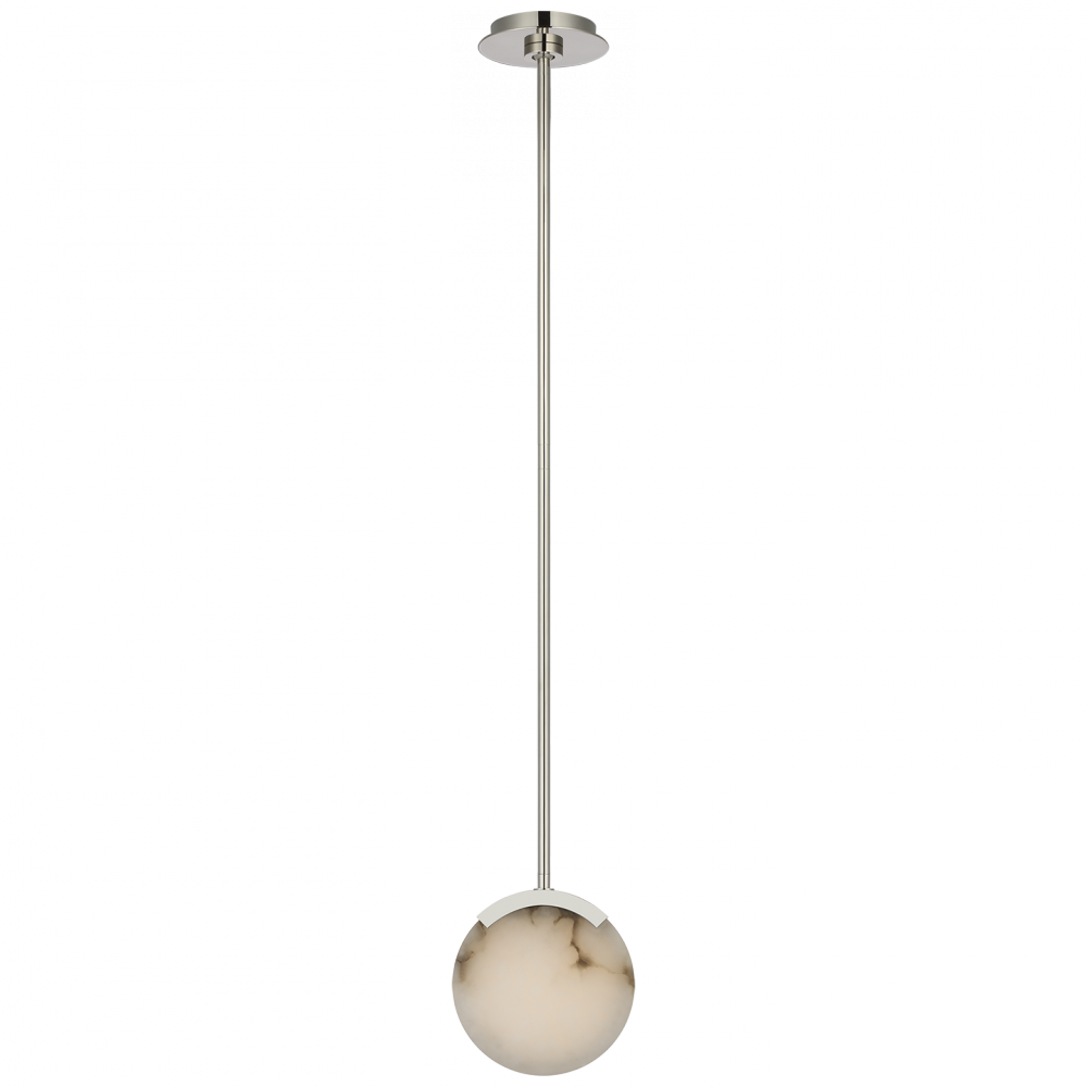 Visual Comfort Signature Melange Mini Pendant in Polished Nickel