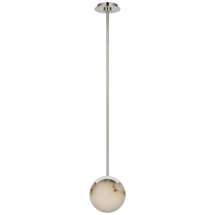 Visual Comfort Signature Melange Mini Pendant in Polished Nickel