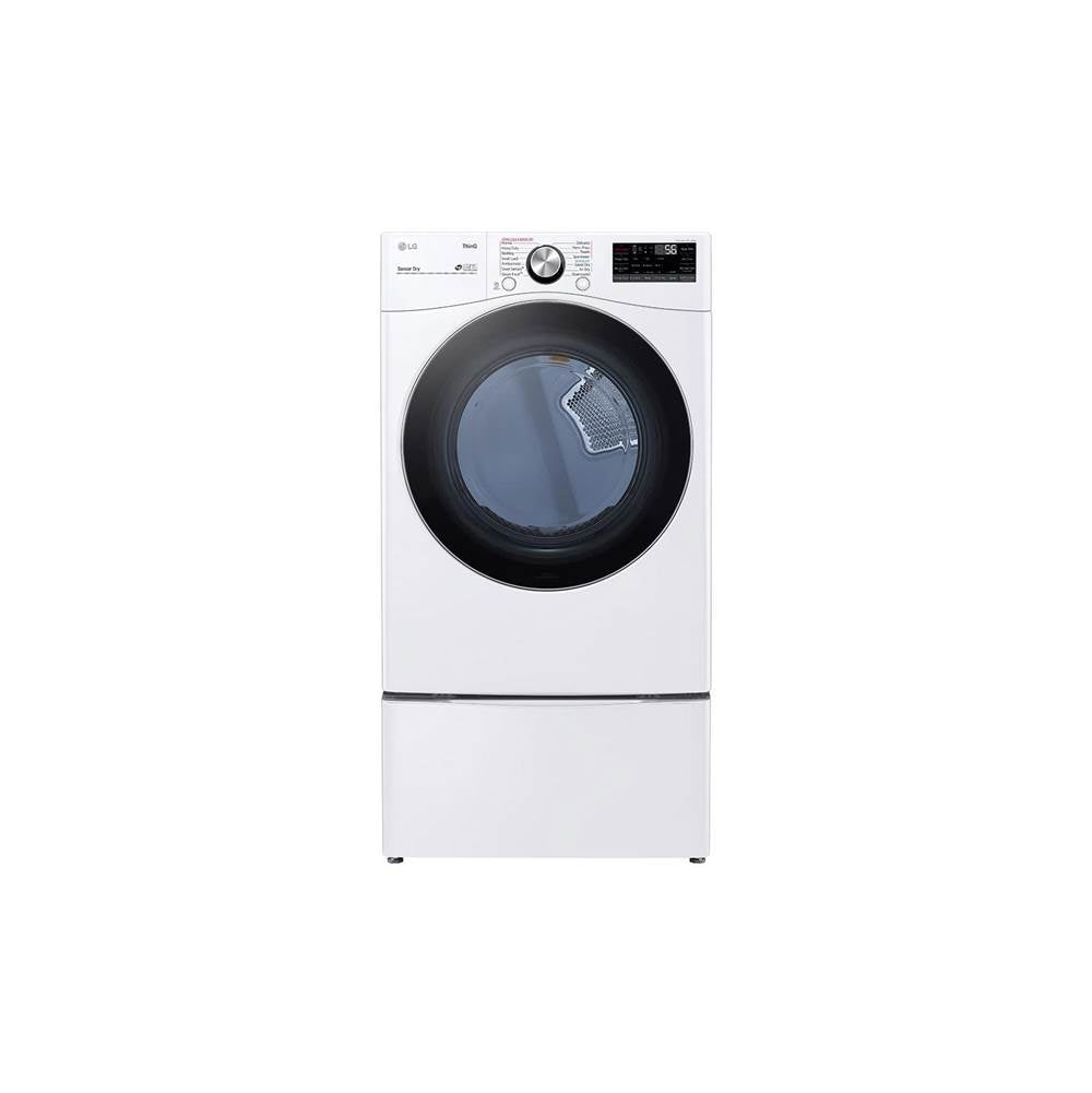 LG Appliances 7.4 cu.ft. Ultra Large Capacity Electric Dryer with Sensor Dry TurboSteam Technology and Wi-Fi Connectivity