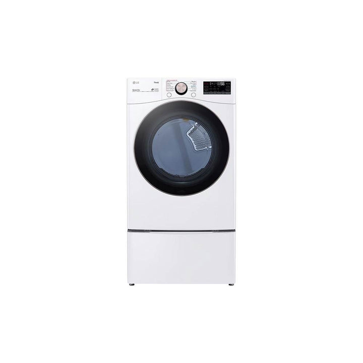 LG Appliances 7.4 cu.ft. Ultra Large Capacity Gas Dryer with Sensor Dry Truesteam Technology and Wi-Fi Connectivity
