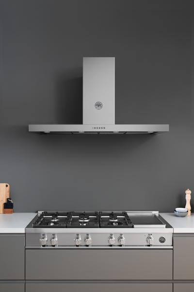 Bertazzoni Master Series Gas Rangetop 6 Brass Burners Plus Griddle 48"