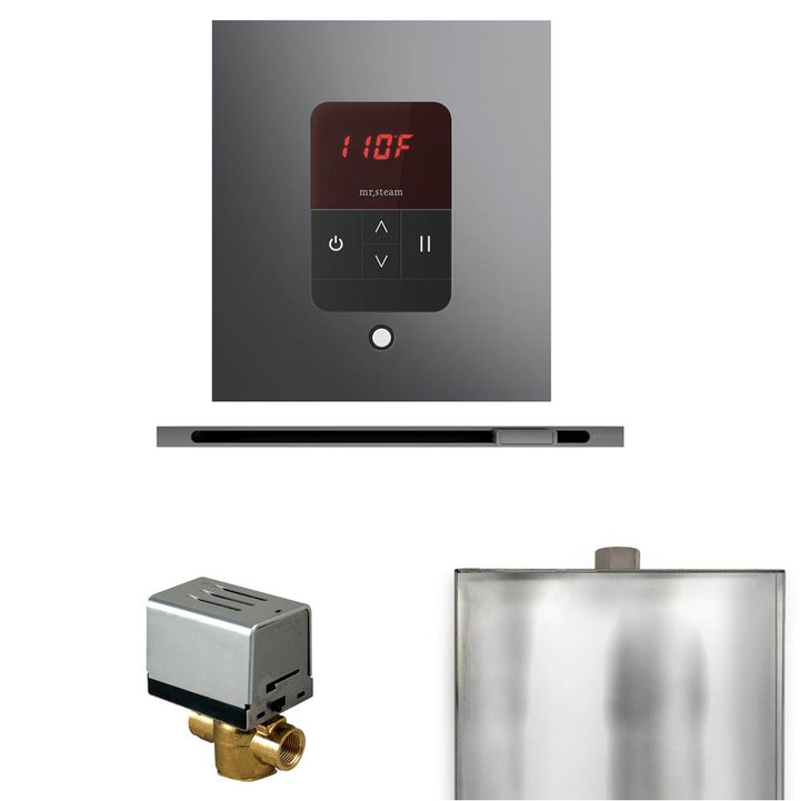 Mr. Steam Basic Butler Steam Shower Control Package with Square iTempo Control and Linear Steamhead