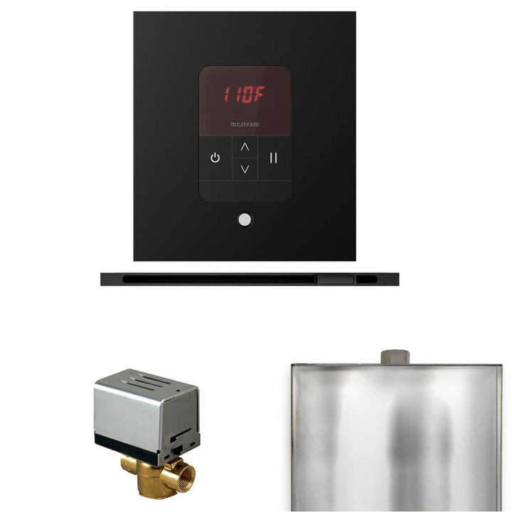 Mr. Steam Basic Butler Steam Shower Control Package with Square iTempo Control and Linear Steamhead