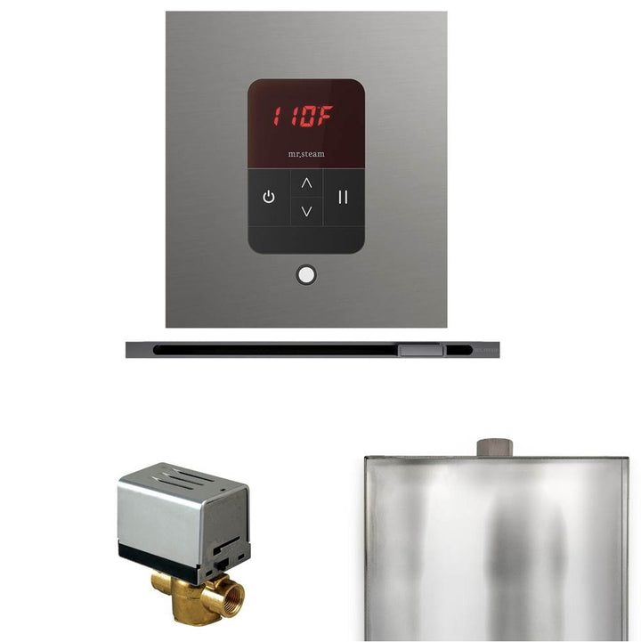 Mr. Steam Basic Butler Steam Shower Control Package with Square iTempo Control and Linear Steamhead