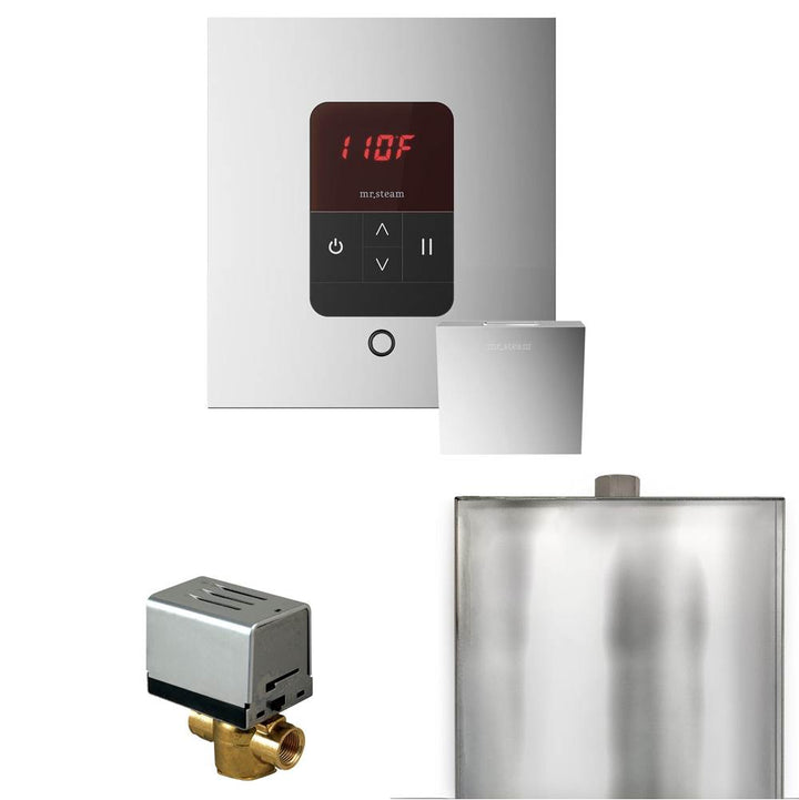 Mr. Steam Basic Butler Steam Shower Control Package with Square iTempo Control and Steamhead