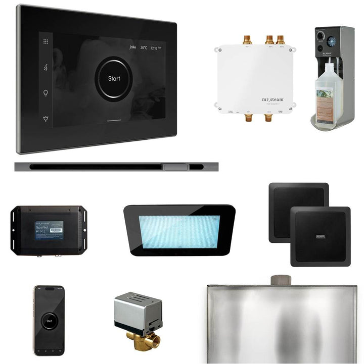 Mr. Steam Bliss Steam Shower Control Package with iSteamX Control and Linear Steamhead
