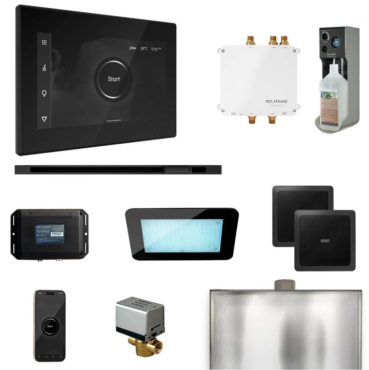 Mr. Steam Bliss Steam Shower Control Package with iSteamX Control and Linear Steamhead