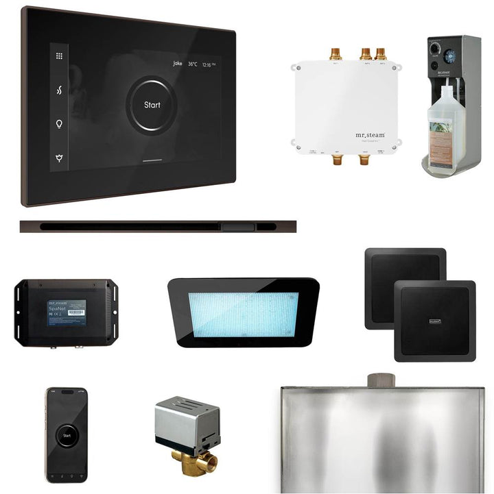 Mr. Steam Bliss Steam Shower Control Package with iSteamX Control and Linear Steamhead