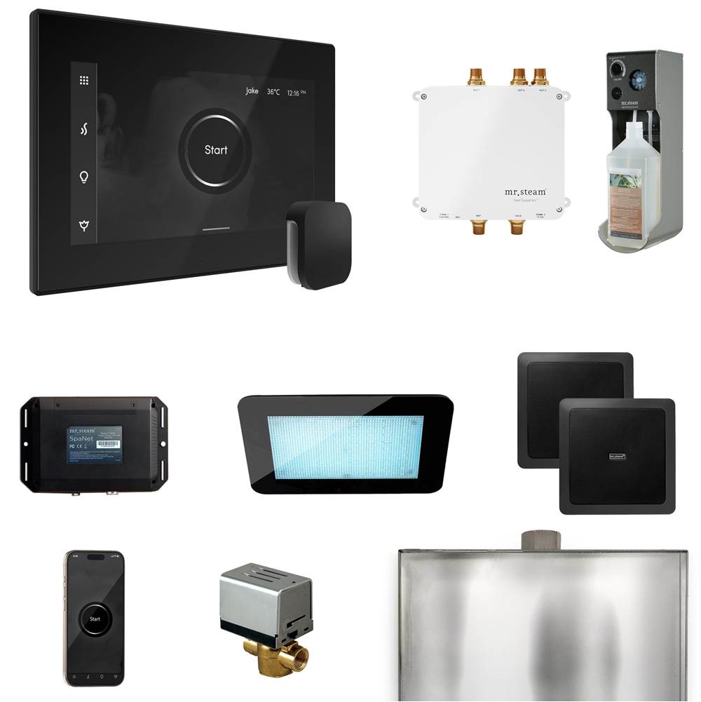 Mr. Steam Bliss Steam Shower Control Package with iSteamX Control and Steamhead