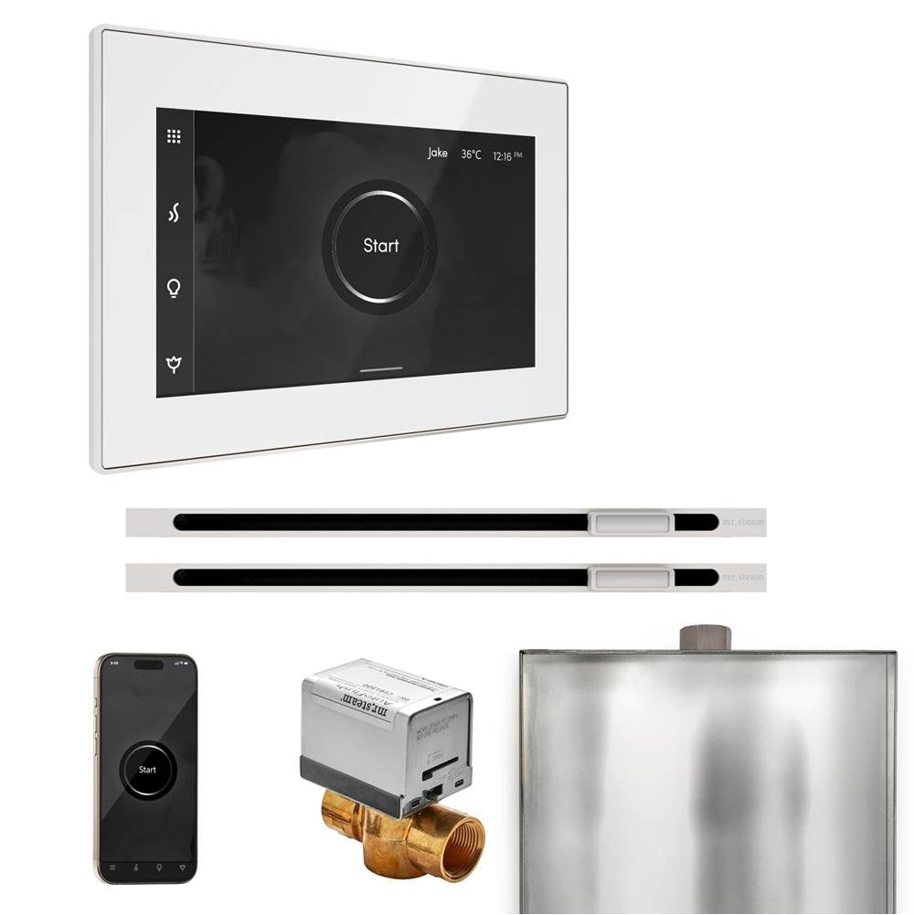 Mr. Steam XButler Max Steam Shower Control Package with iSteamX Control and Linear Steamhead