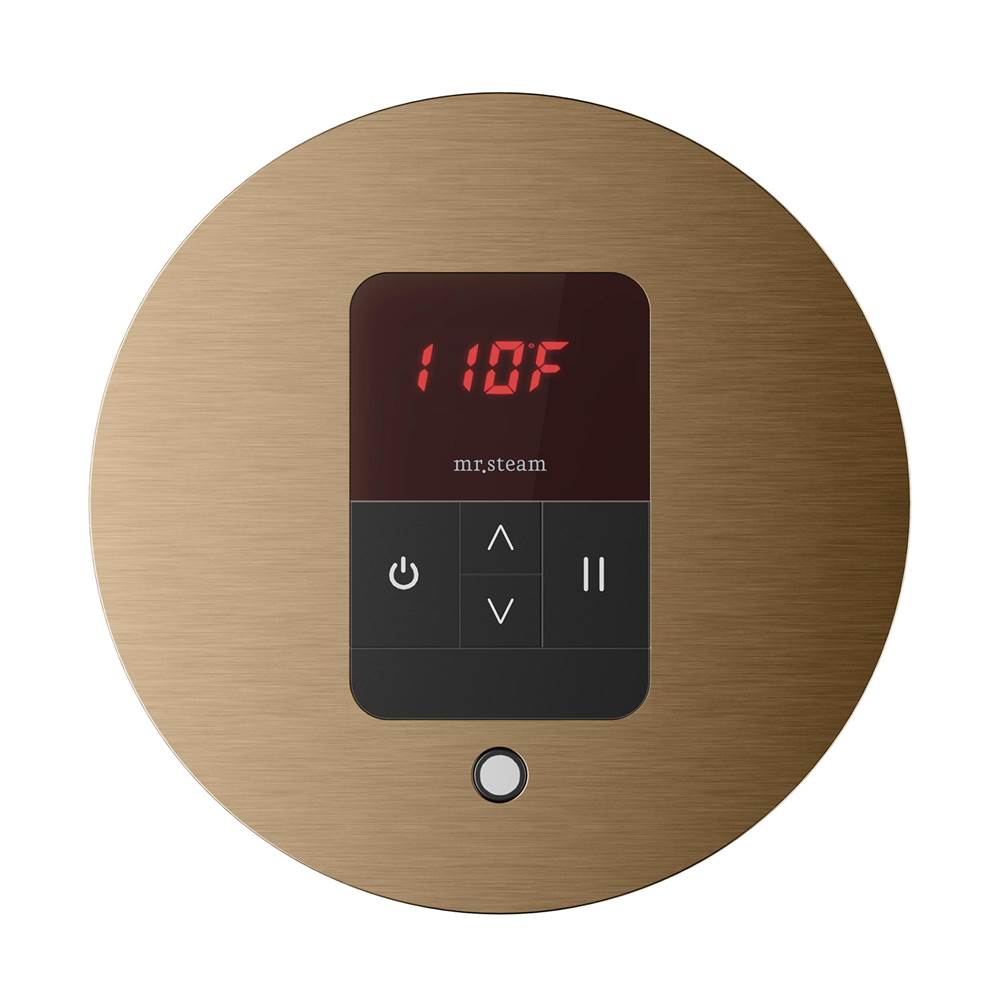 Mr. Steam iTempo Round Steam Shower Control and Steamhead