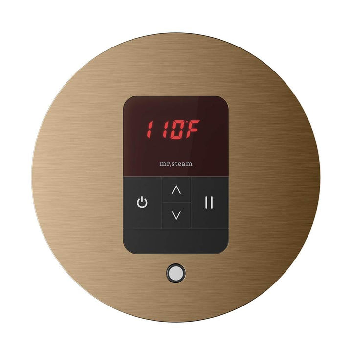 Mr. Steam iTempo Round Steam Shower Control and Steamhead