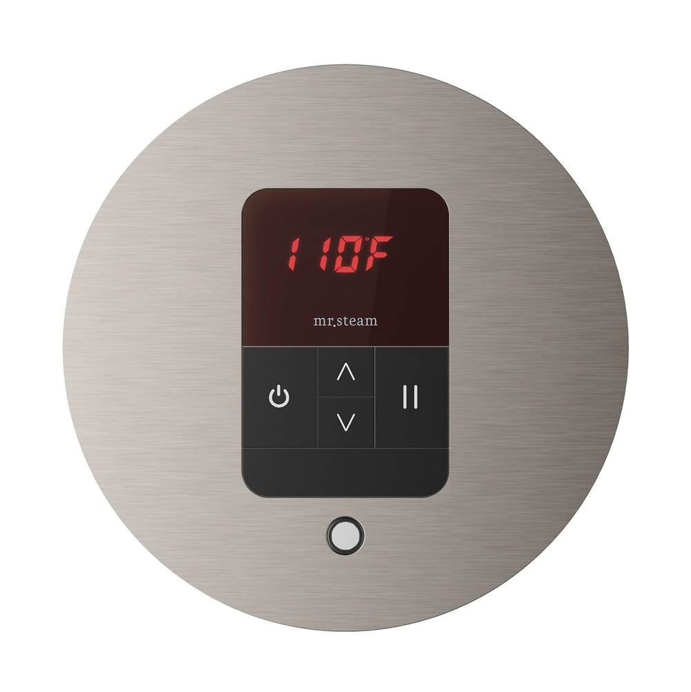 Mr. Steam iTempo Round Steam Shower Control and Steamhead