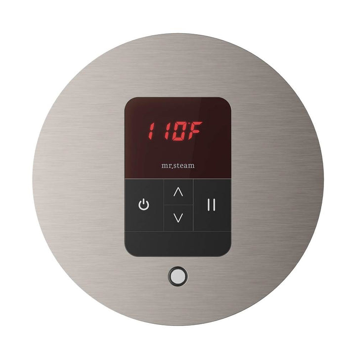 Mr. Steam iTempo Round Steam Shower Control and Steamhead