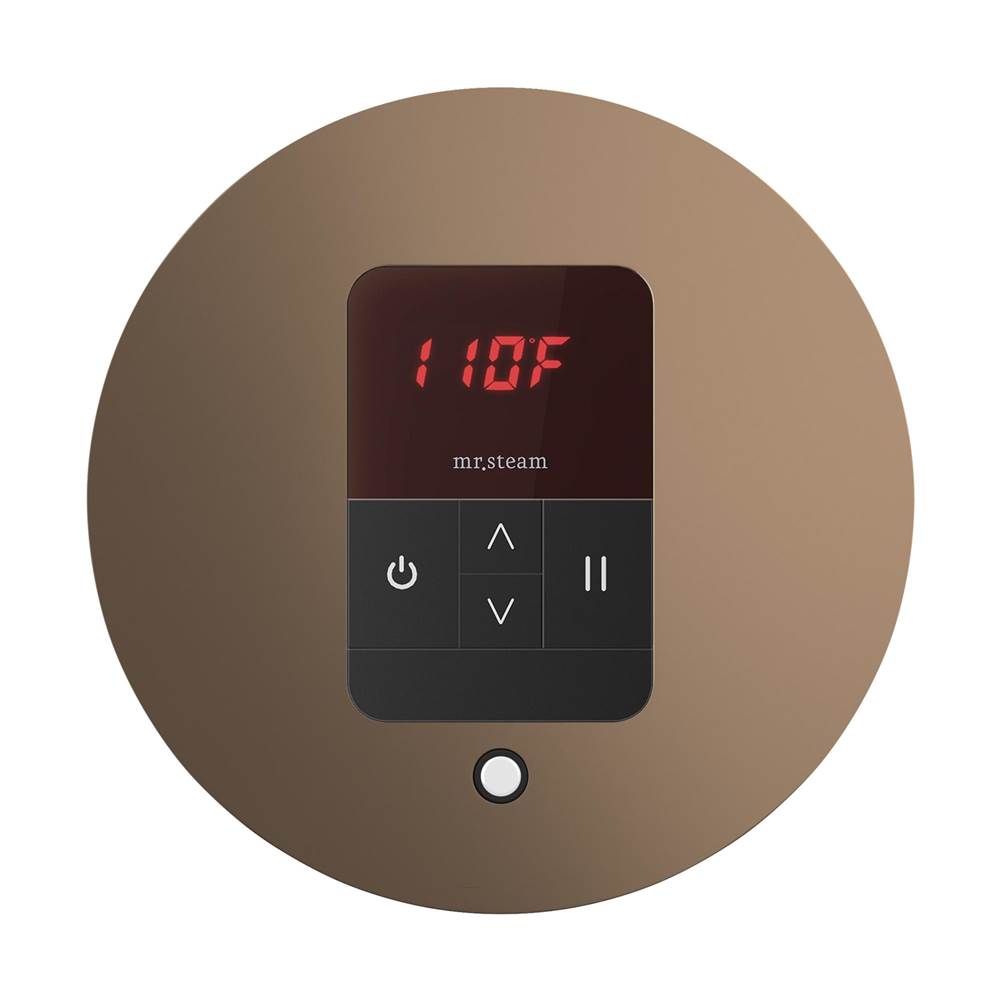 Mr. Steam iTempo Round Steam Shower Control and Steamhead