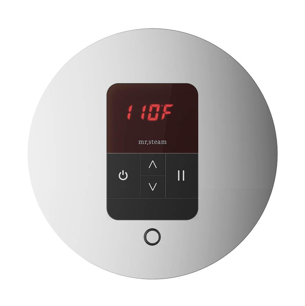Mr. Steam iTempo Round Steam Shower Control and Steamhead