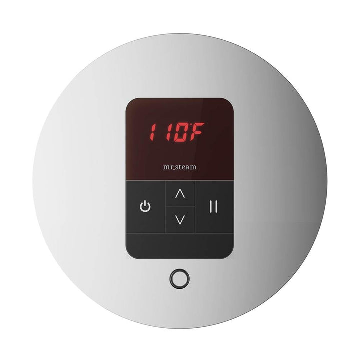 Mr. Steam iTempo Round Steam Shower Control and Steamhead
