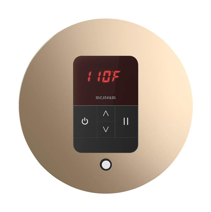 Mr. Steam iTempo Round Steam Shower Control and Steamhead