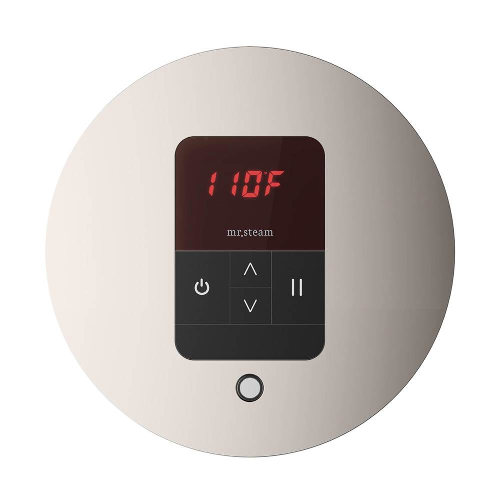 Mr. Steam iTempo Round Steam Shower Control and Steamhead