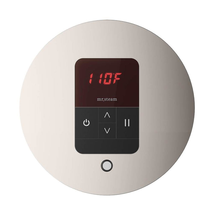 Mr. Steam iTempo Round Steam Shower Control and Steamhead