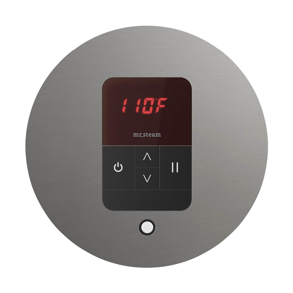 Mr. Steam iTempo Round Steam Shower Control and Steamhead