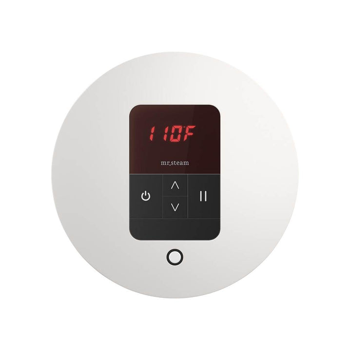 Mr. Steam iTempo Round Steam Shower Control and Steamhead