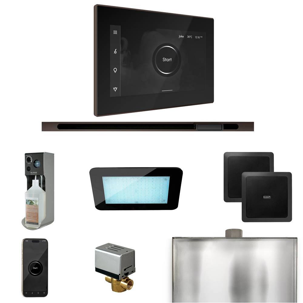 Mr. Steam XDream Steam Shower Control Package with iSteamX Control and Linear Steamhead