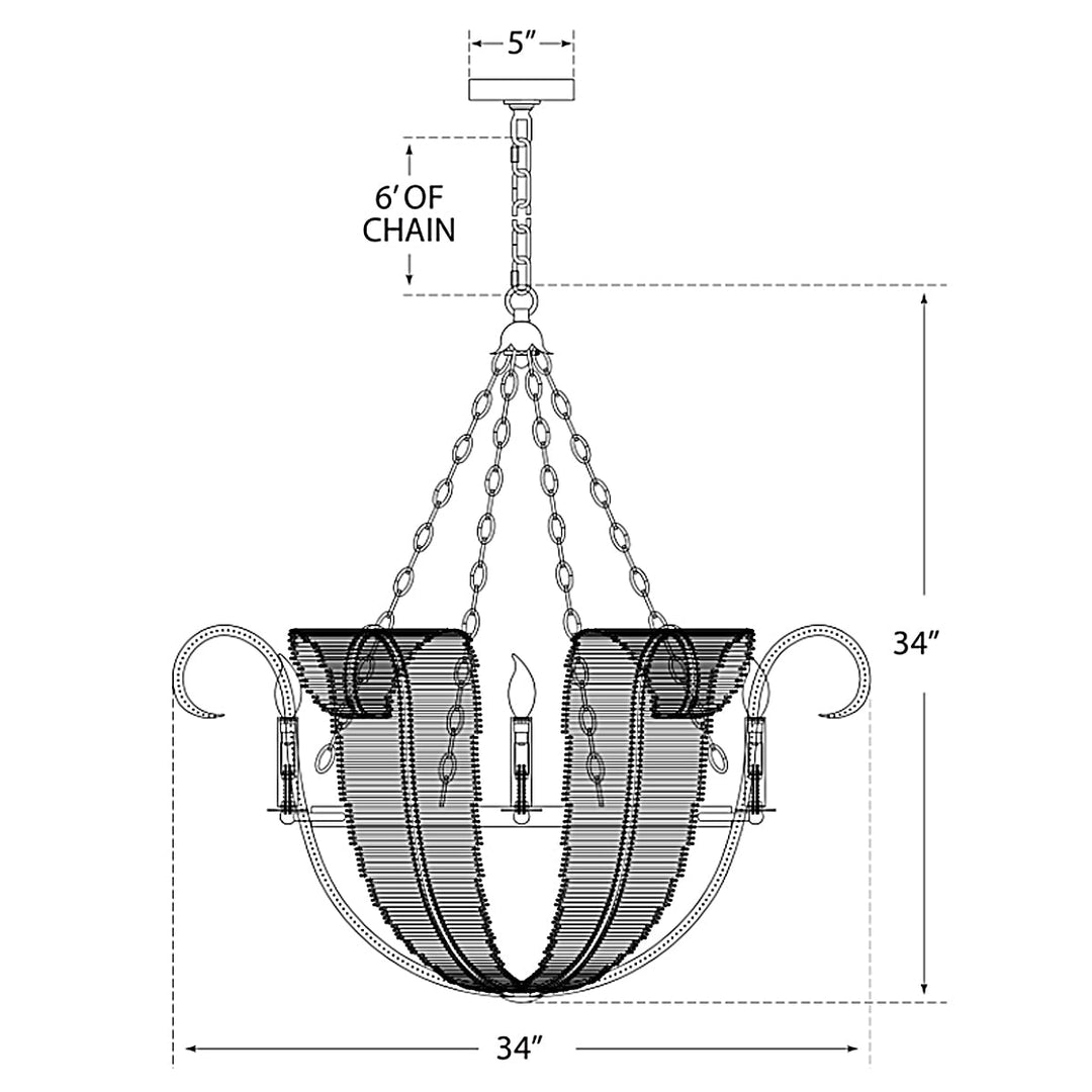 Visual Comfort Signature Calais Chandelier