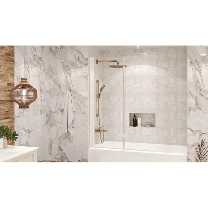 Oceania Baths QI-105 Hinged 47" Bathtub Shield