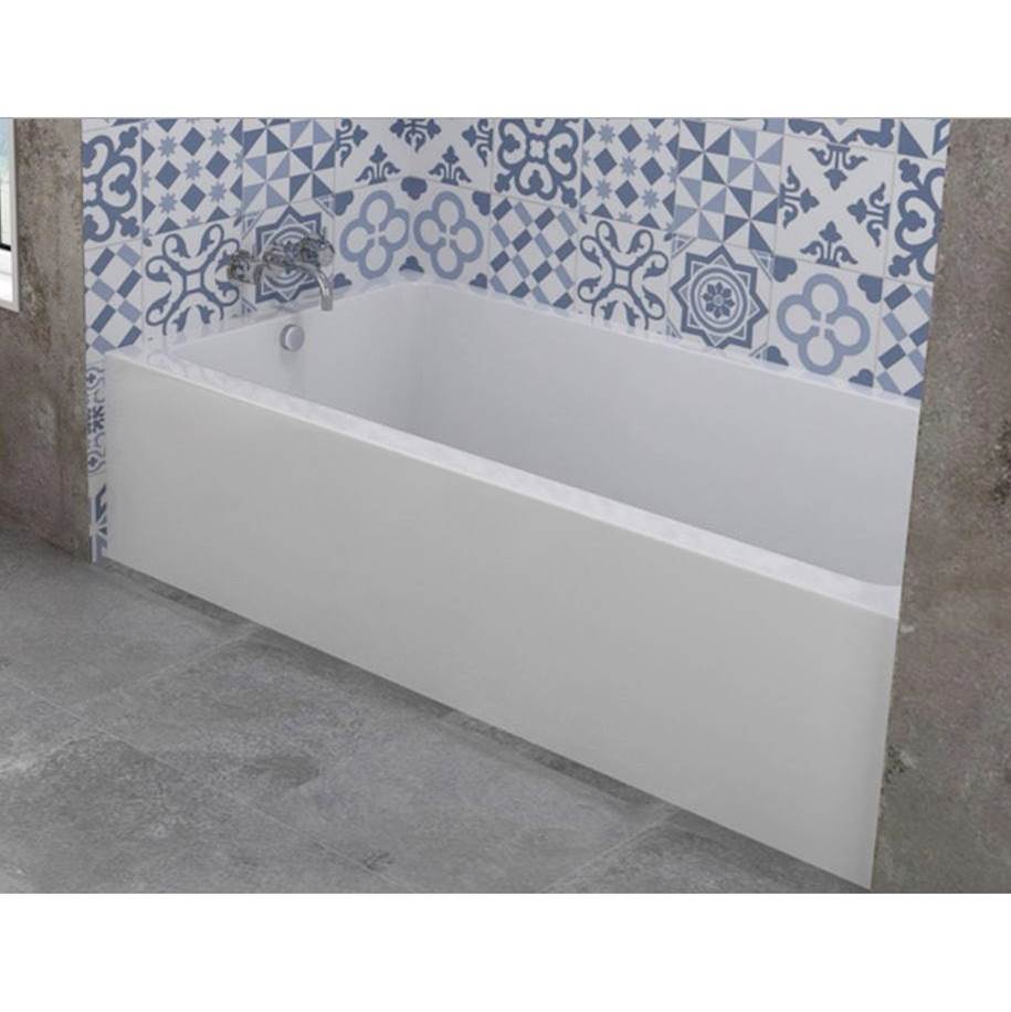 Oceania Baths Pure Alcove 60" x 30" x 16" Soaking Bathtub